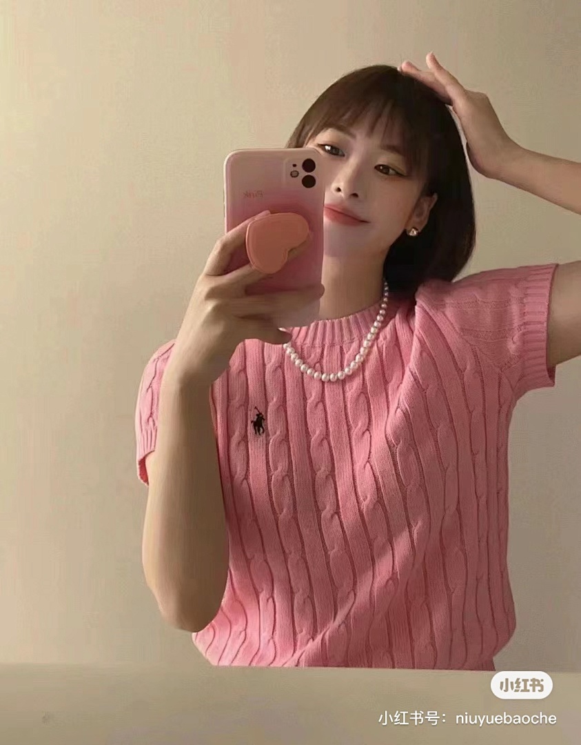 Other RL Small Label Linen Floral Collar Solid Cotton Short Sleeve. Candy Fruit P149 Yuan - Image 12
