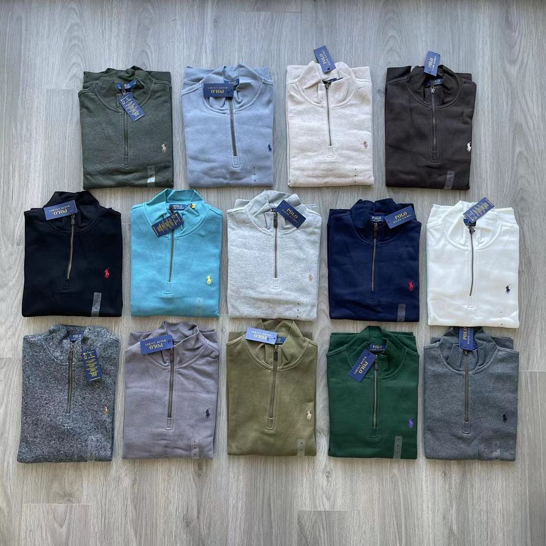 Other Ralph Lauren 2023 New Autumn Winter Stand Collar Mens Half Small Label Fleece P169 Yuan