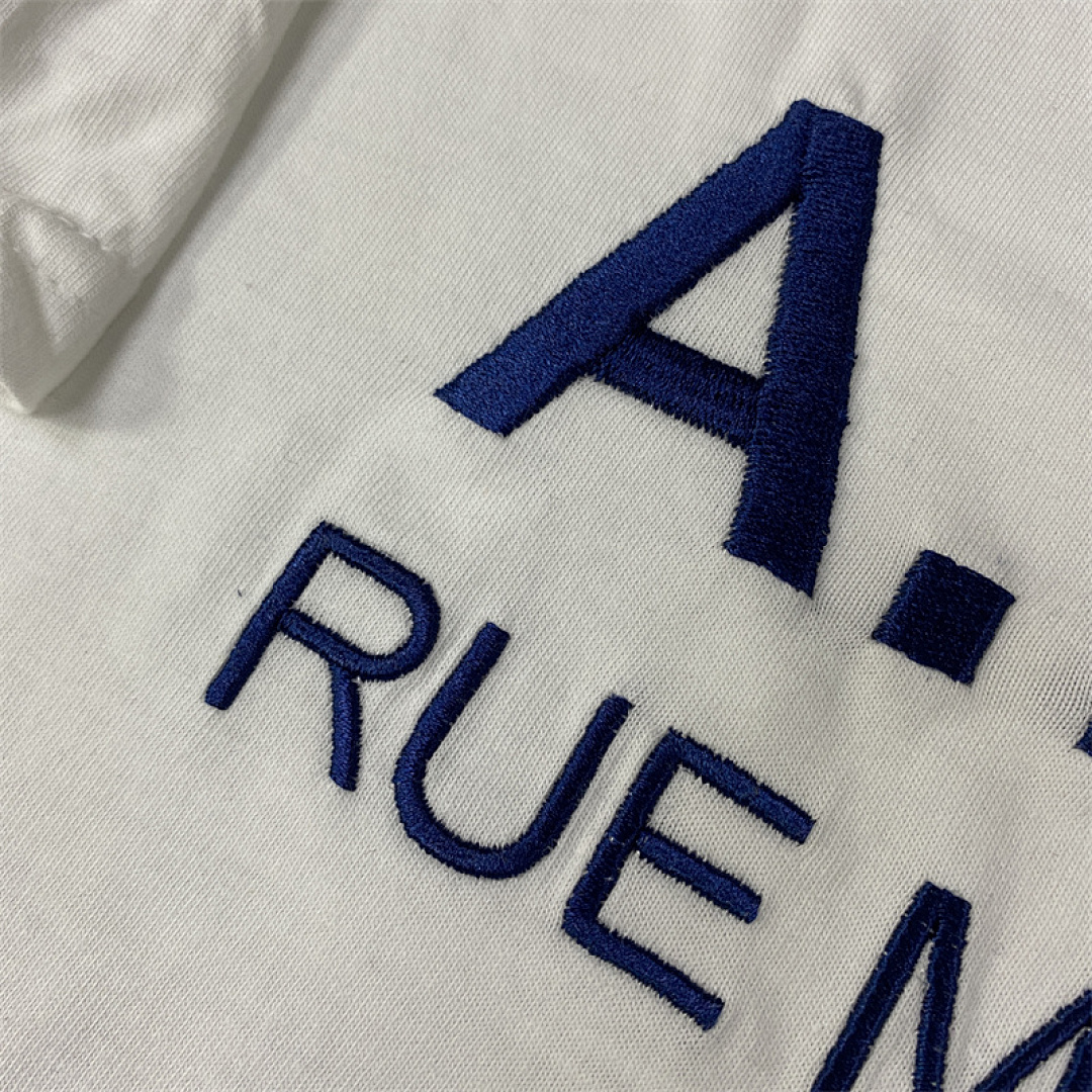Other APC Velvet Logo Solid Cotton Mens Womens T P109 Yuan - Image 21