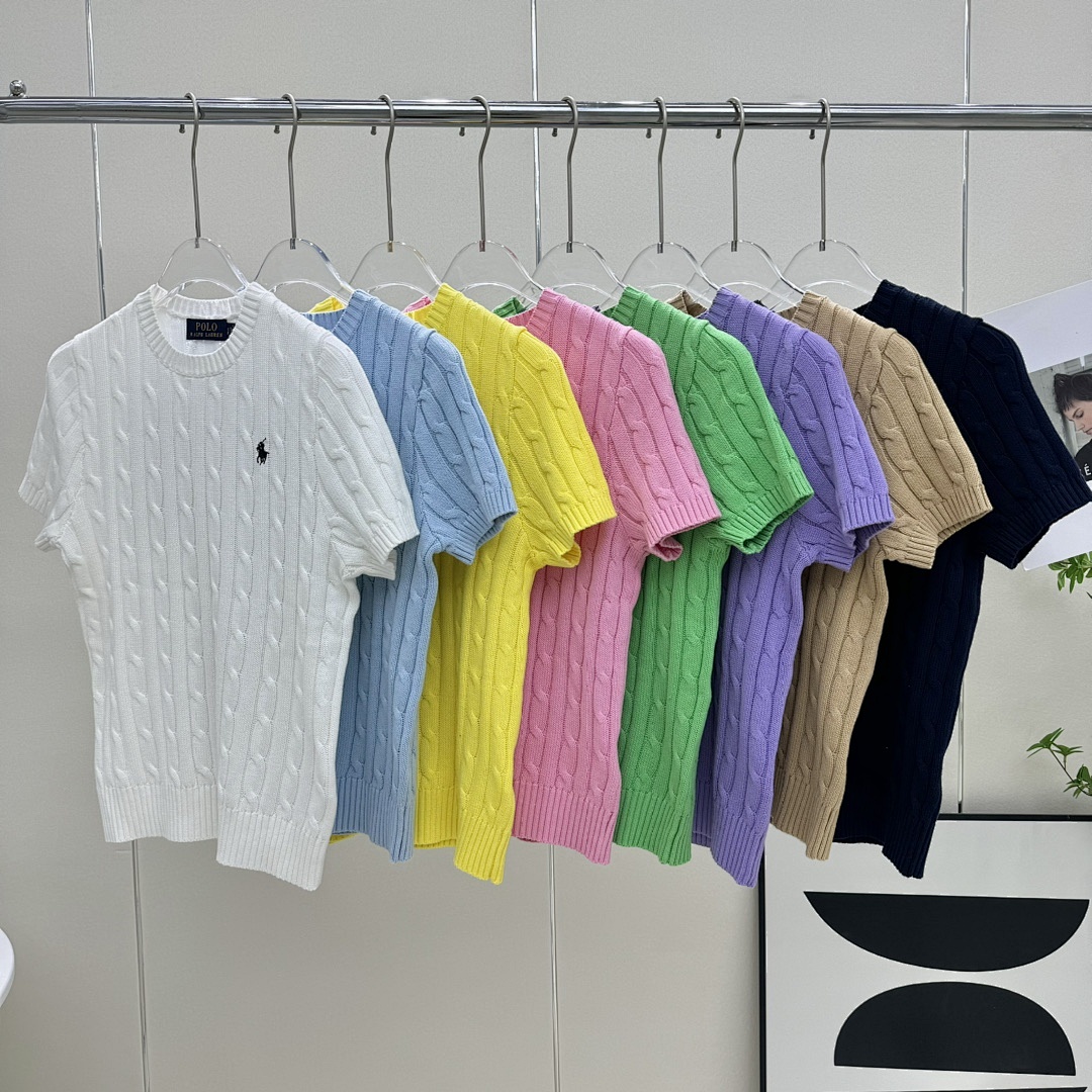 Other RL Small Label Linen Floral Collar Solid Cotton Short Sleeve. Candy Fruit P149 Yuan - Image 20