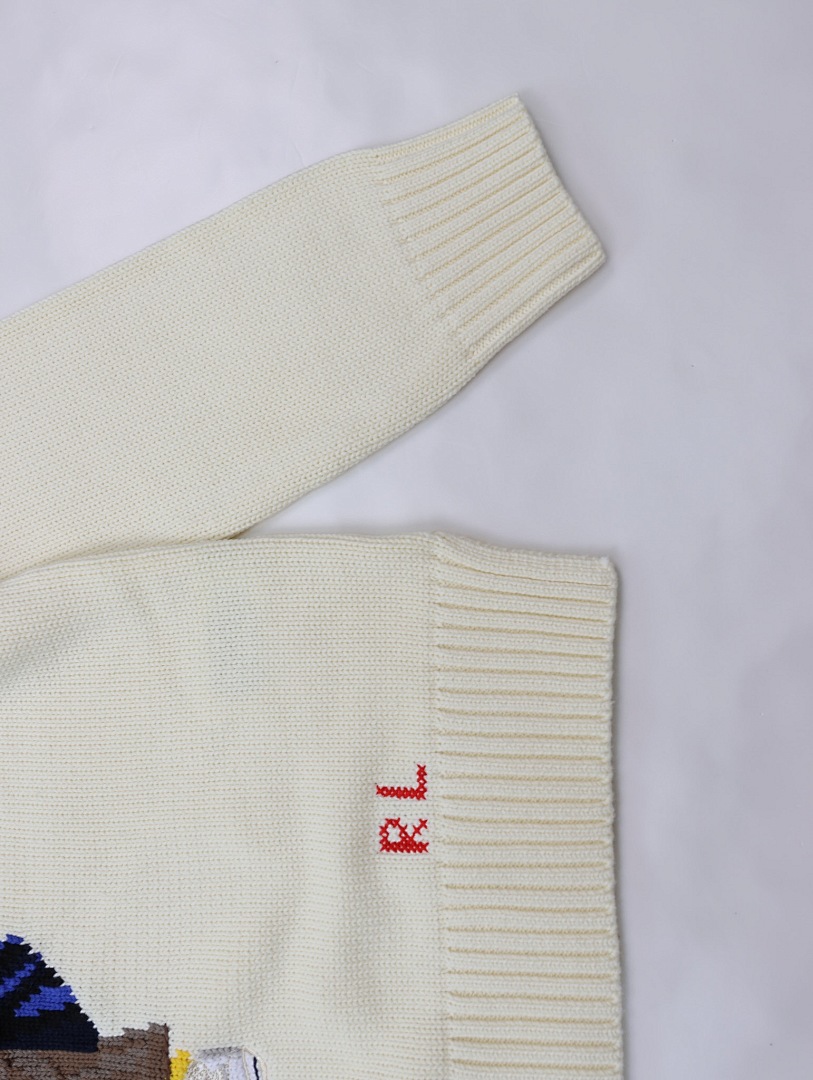 Other Polo Small Embroidered Womens Fleece 100% Cotton Off White smLxL P299 - Image 4