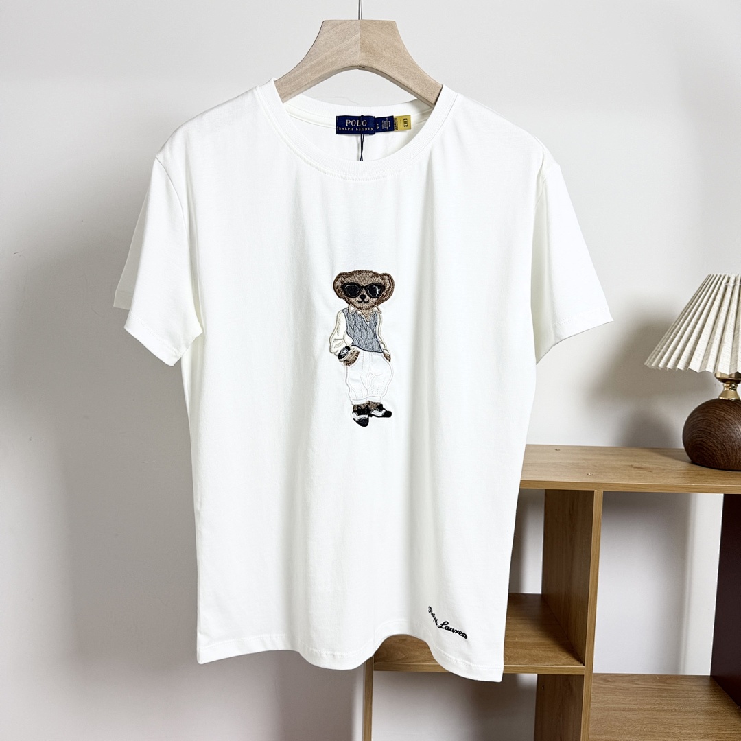 Other RL~ High Small 25 Summer Embroidered Version Grey Vest Cotton T Short Sleeve P 149 Yuan - Image 5