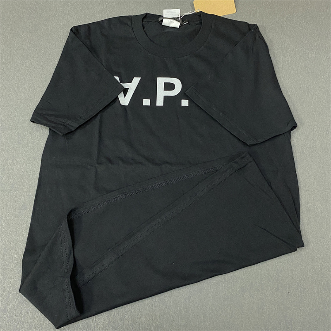 Other APC Velvet Logo Solid Cotton Mens Womens T P109 Yuan - Image 29