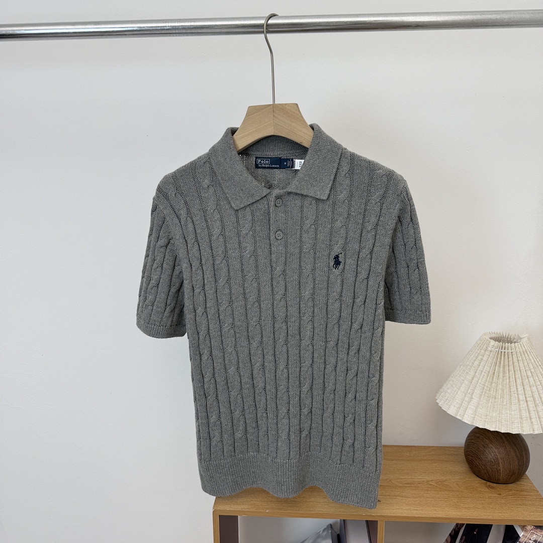 Other RL Spring Summer Collar 2 Buckle Linen Floral Embroidered Short Sleeve P 199 Yuan - Image 16