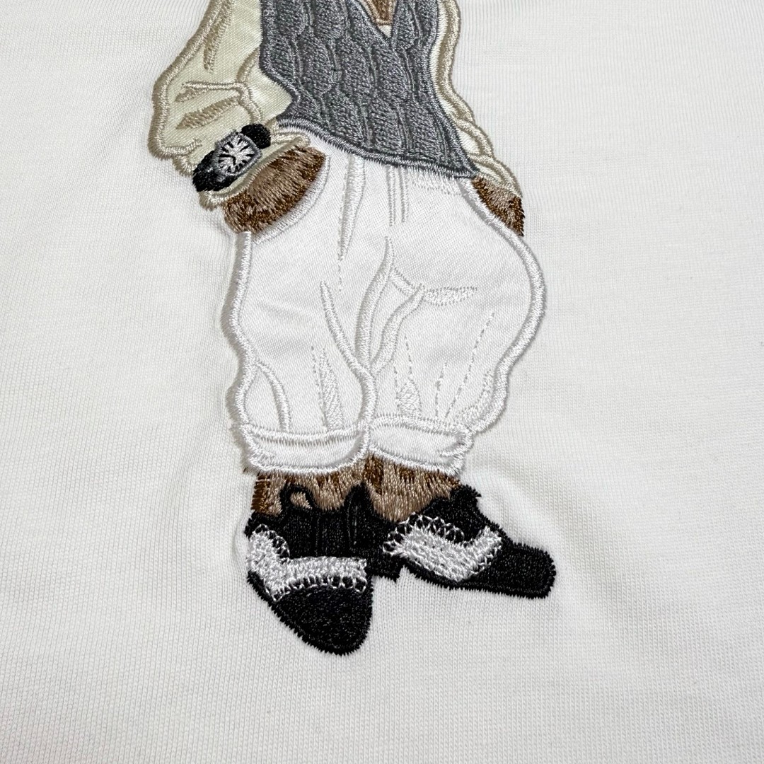 Other RL~ High Small 25 Summer Embroidered Version Grey Vest Cotton T Short Sleeve P 149 Yuan - Image 7