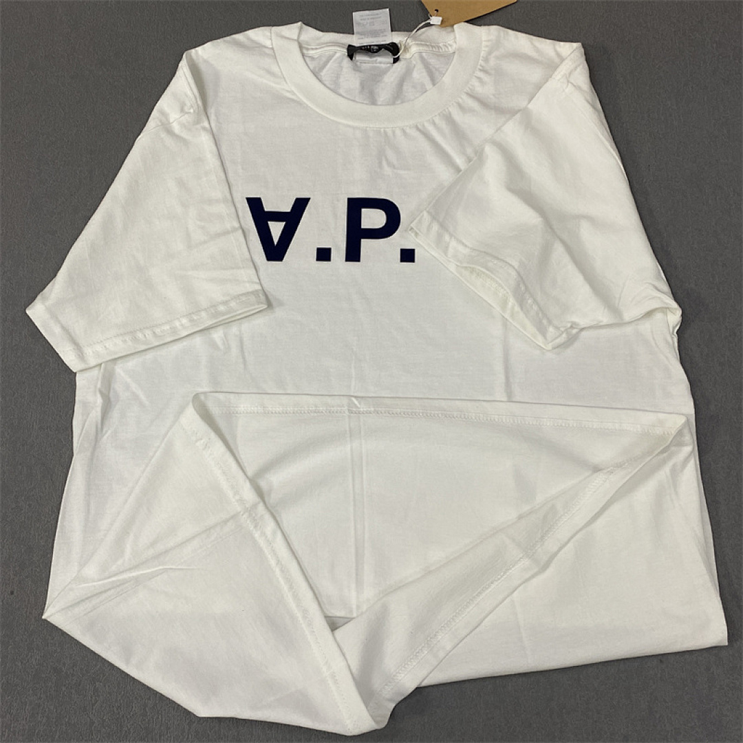 Other APC Velvet Logo Solid Cotton Mens Womens T P109 Yuan - Image 27