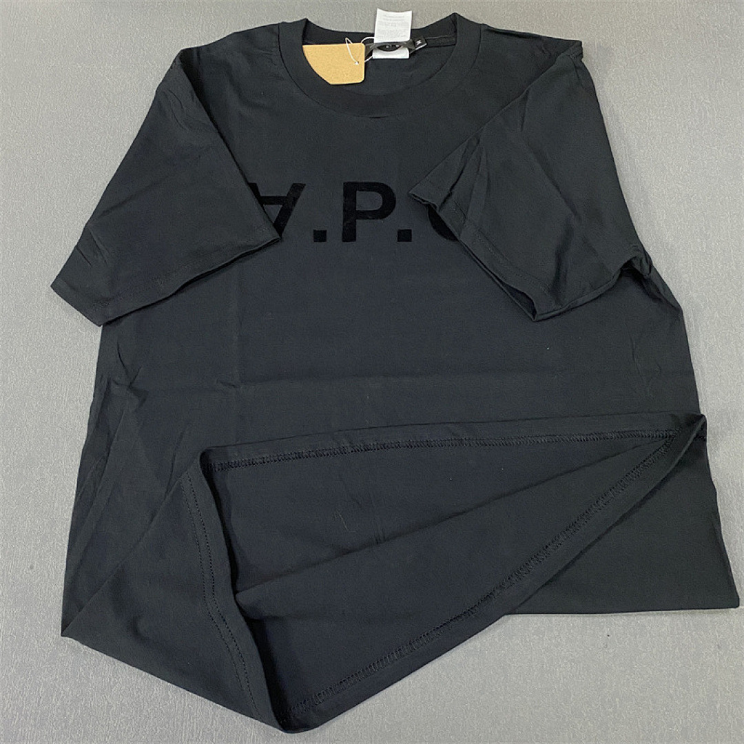 Other APC Velvet Logo Solid Cotton Mens Womens T P109 Yuan - Image 8