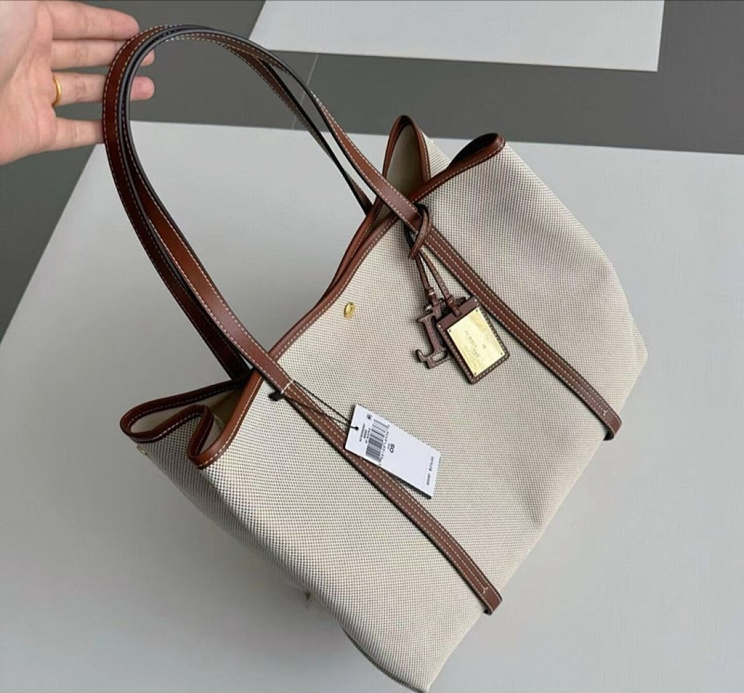 Other Ralph Lauren Canvas Leather Big No Emerie P219 Yuan High 28 Cream Wide 52.5 Dark 19.5 - Image 12