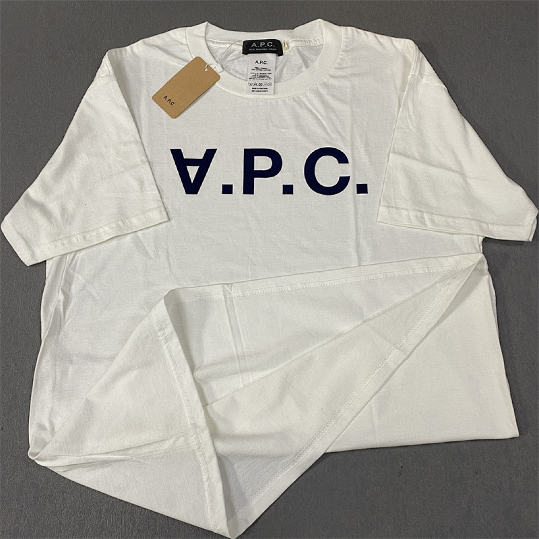 Other APC Velvet Logo Solid Cotton Mens Womens T P109 Yuan