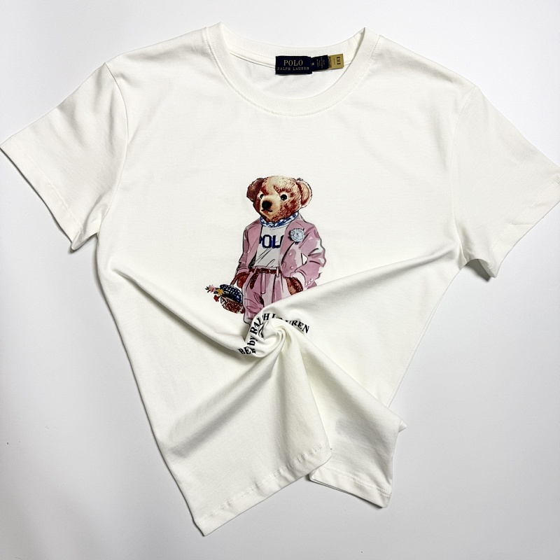 25 New RL Print Pink Small T Cotton Short Sleeve P 109 Yuan, photo 1