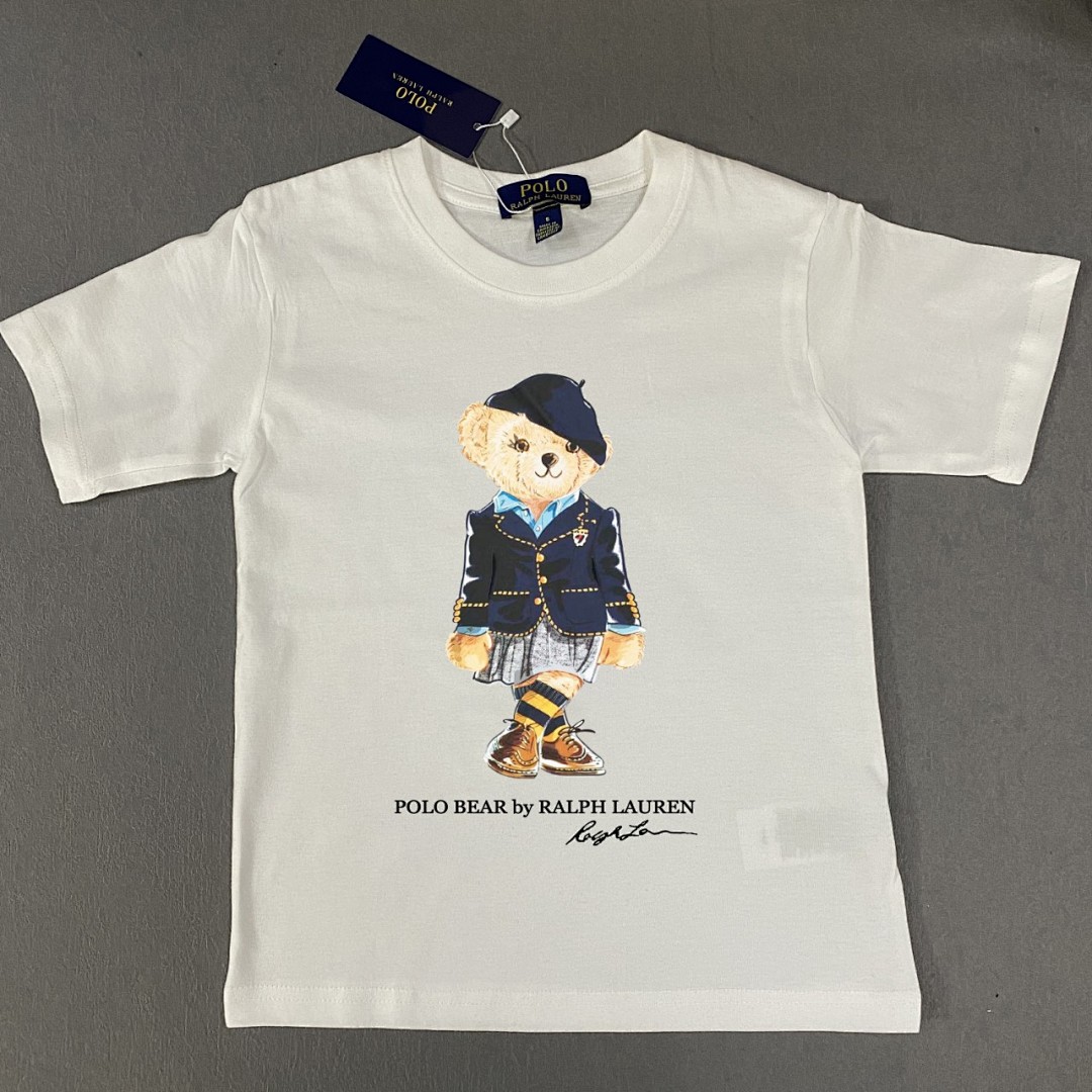 Chanel RL T Shirt For Kid Solid Cotton Small Mens Kids Womens P59 Yuan - Image 6
