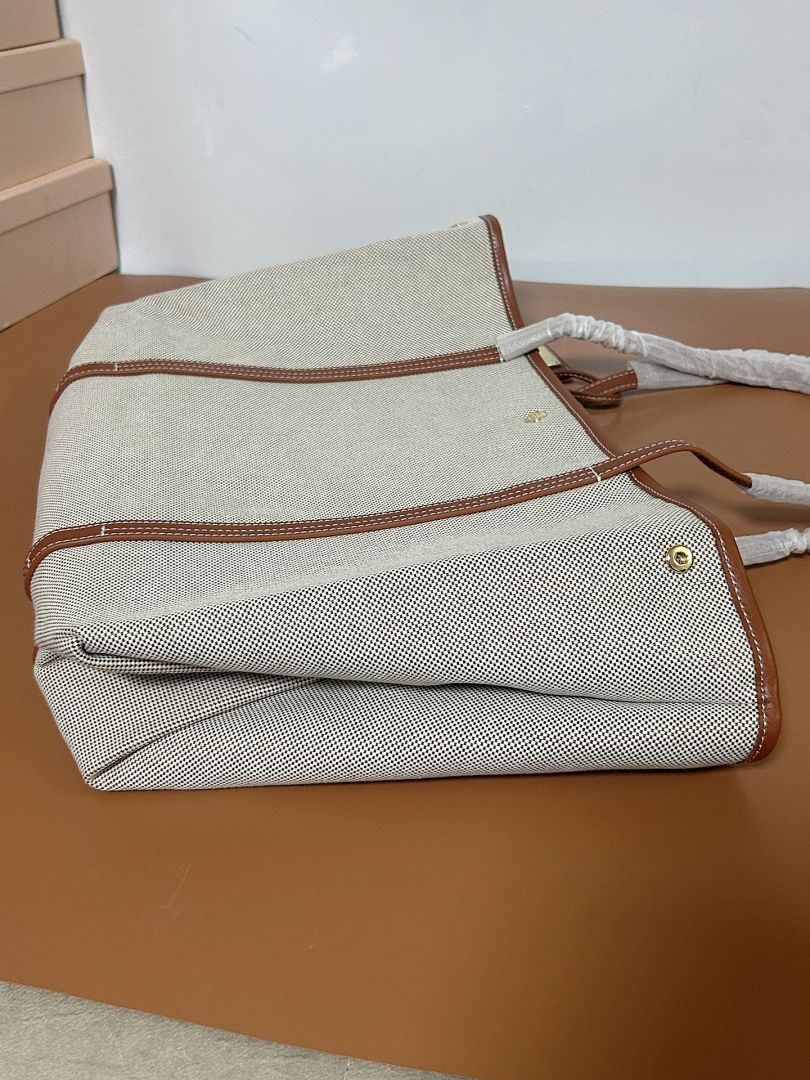 Other Ralph Lauren Canvas Leather Big No Emerie P219 Yuan High 28 Cream Wide 52.5 Dark 19.5 - Image 5