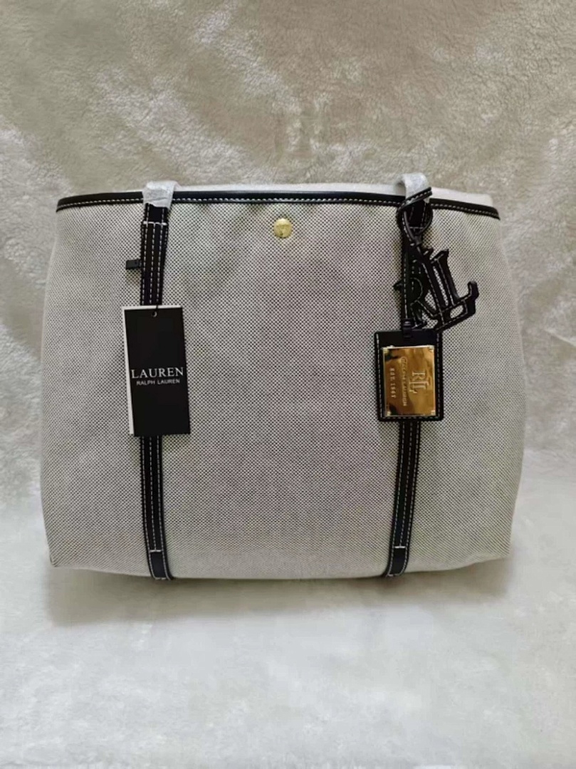 Other Ralph Lauren Canvas Leather Big No Emerie P219 Yuan High 28 Cream Wide 52.5 Dark 19.5 - Image 19
