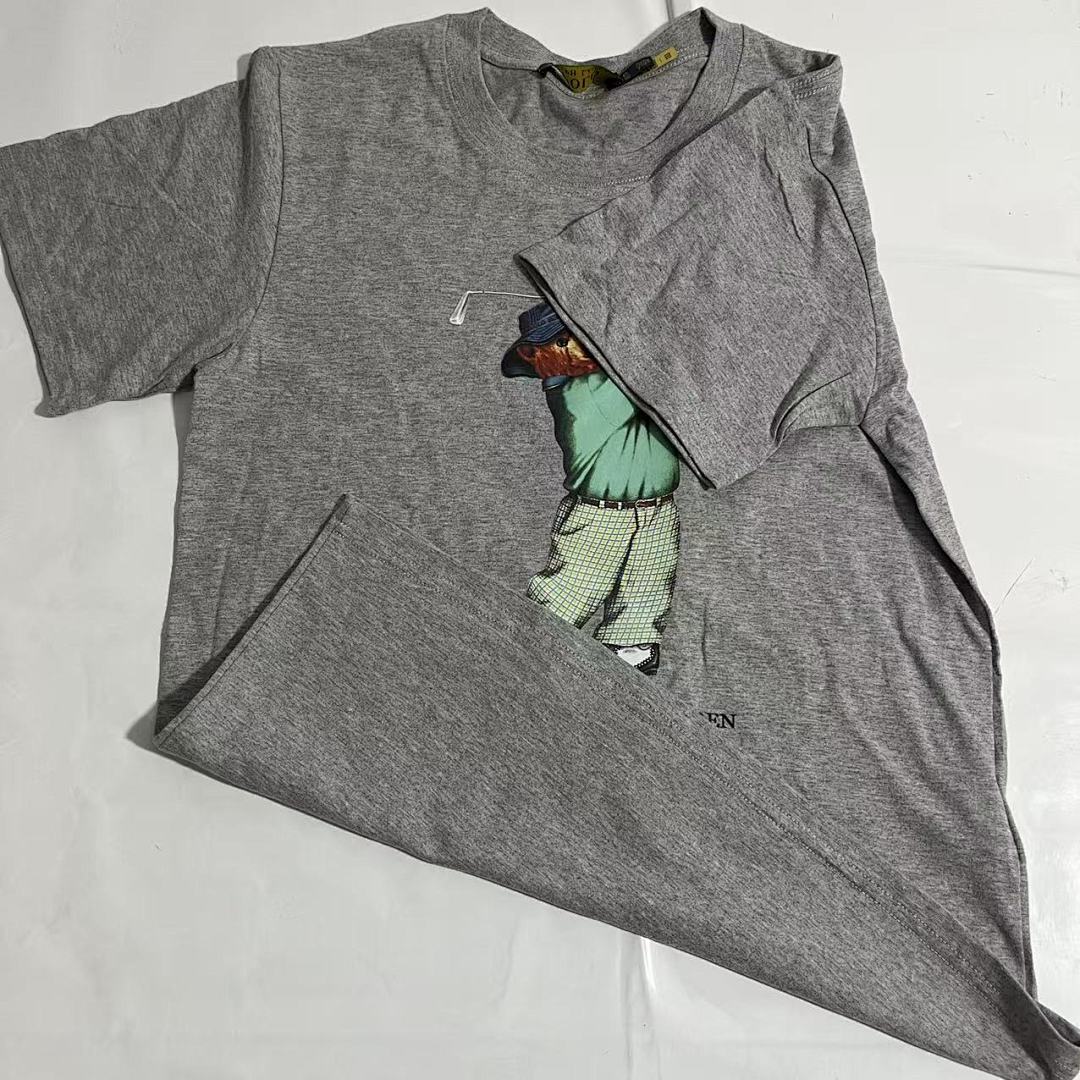 Other Polo Small T Print Solid Cotton Mens Womens P89 Yuan - Image 3