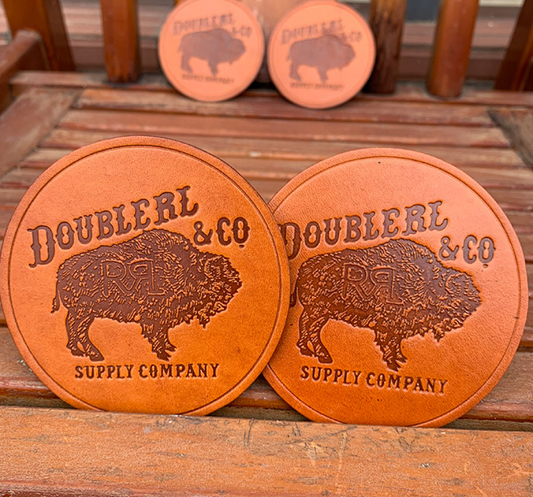 Other RRL Leather Round Tea Coaster Coffee Potholde P79R