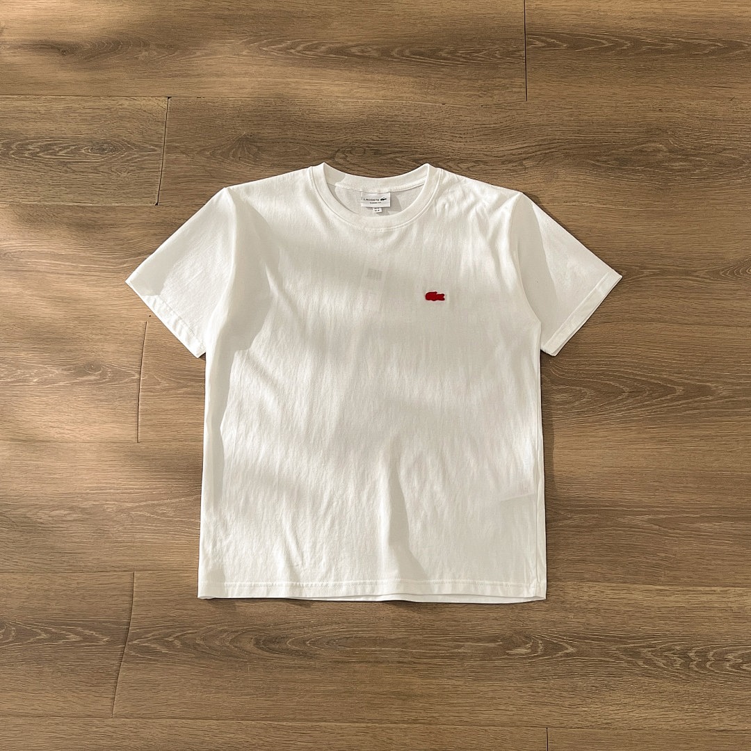 Other LACOSTE Red Small Collar Short Sleeve T Mens Womens P 99 Yuan - Image 19