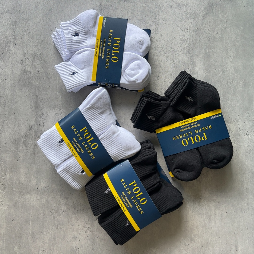 Other Polo Fleece Sole Mid Collar Socks 6 Double P 69 Yuan Pairs Size - Image 13