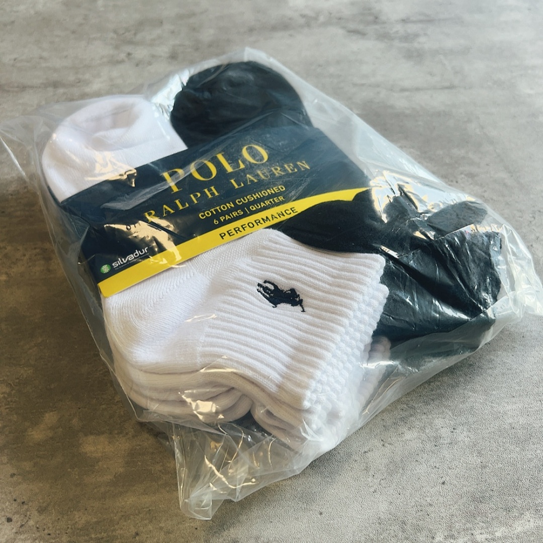 Other Polo Fleece Sole Mid Collar Socks 6 Double P 69 Yuan Pairs Size - Image 3