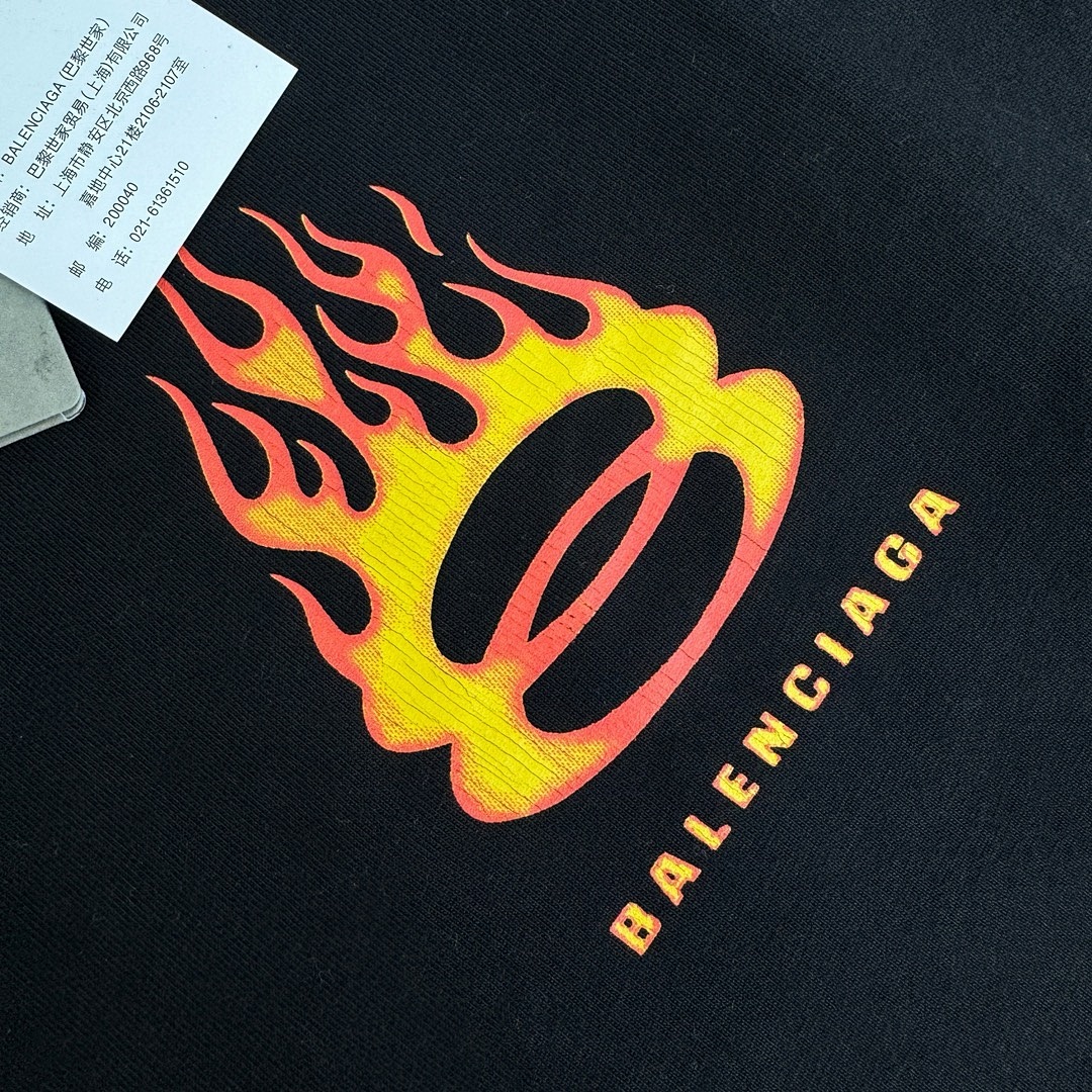 Balenciaga 380D Fire Flame Long Sleeve - Image 6