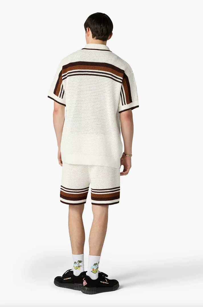 Casablanca New Brown Striped D - Image 4