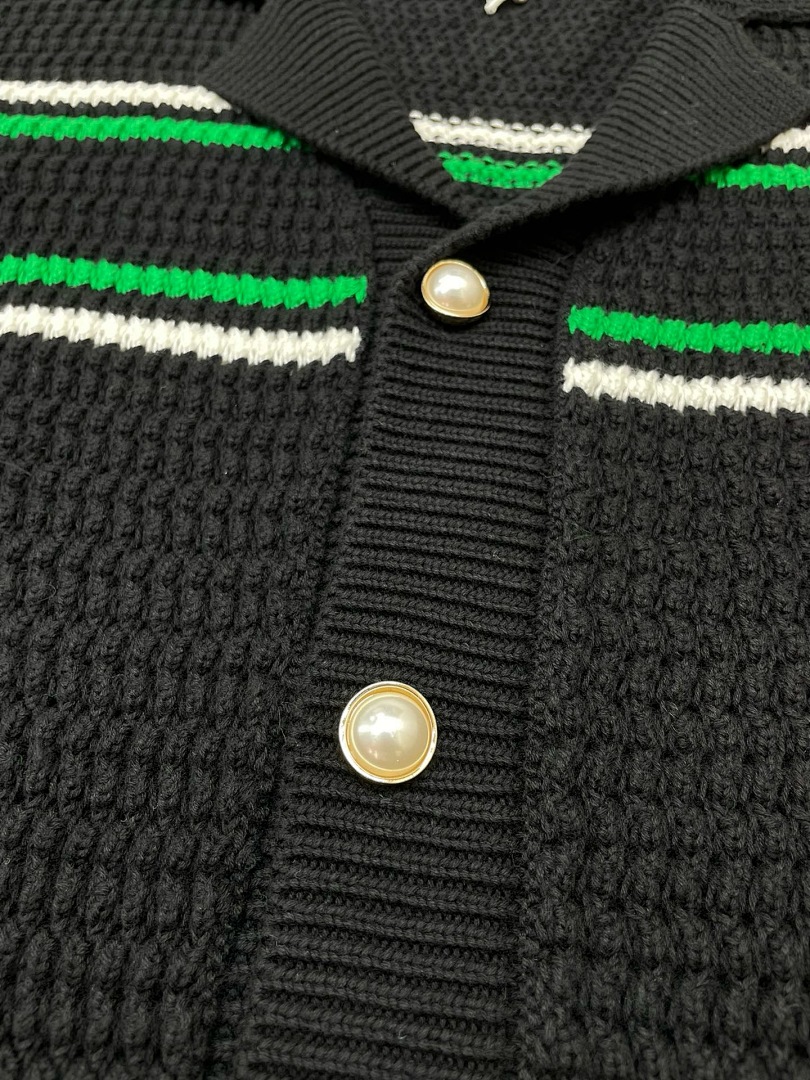 Casablanca Yuan White Striped Long Sleeve Fleece - Image 11