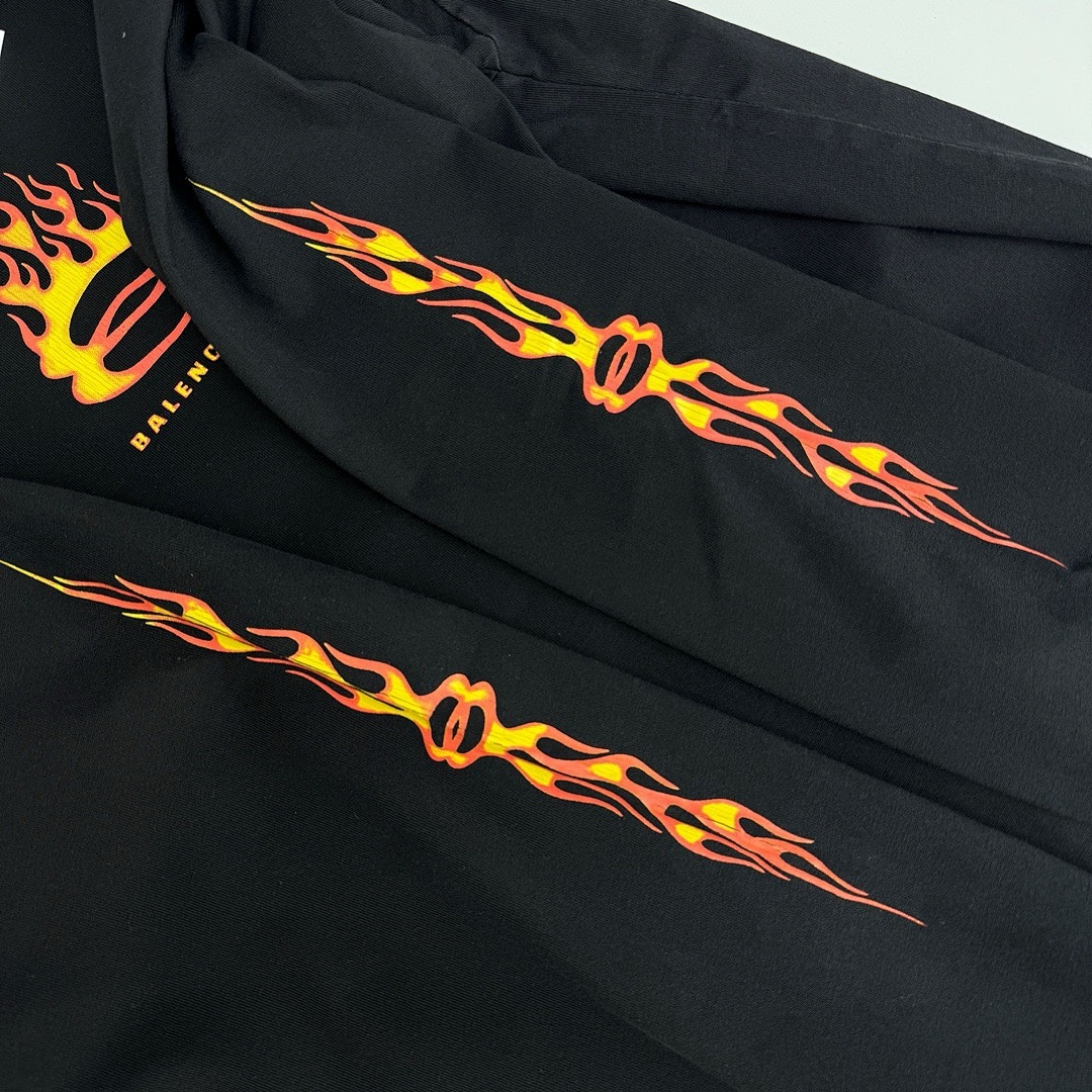 Balenciaga 380D Fire Flame Long Sleeve - Image 5