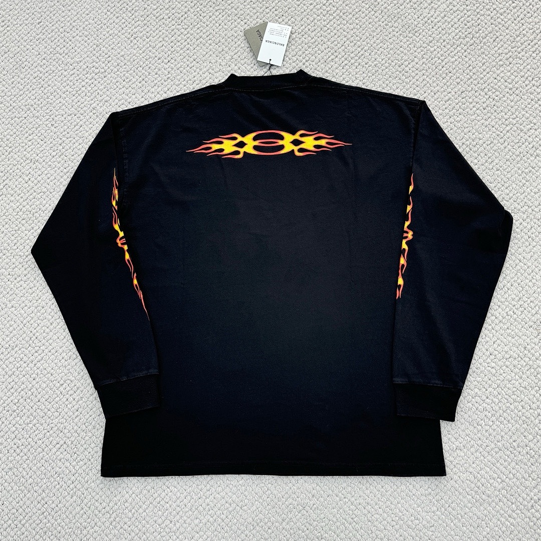 Balenciaga 380D Fire Flame Long Sleeve - Image 10