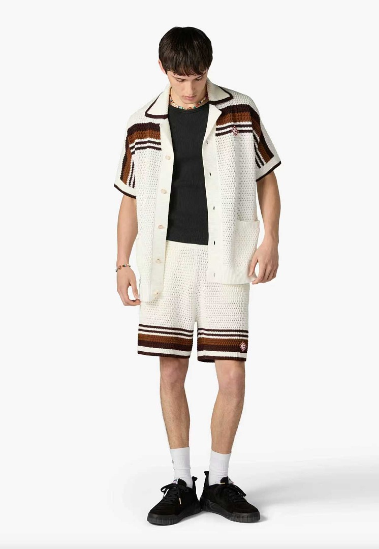 Casablanca New Brown Striped D - Image 3