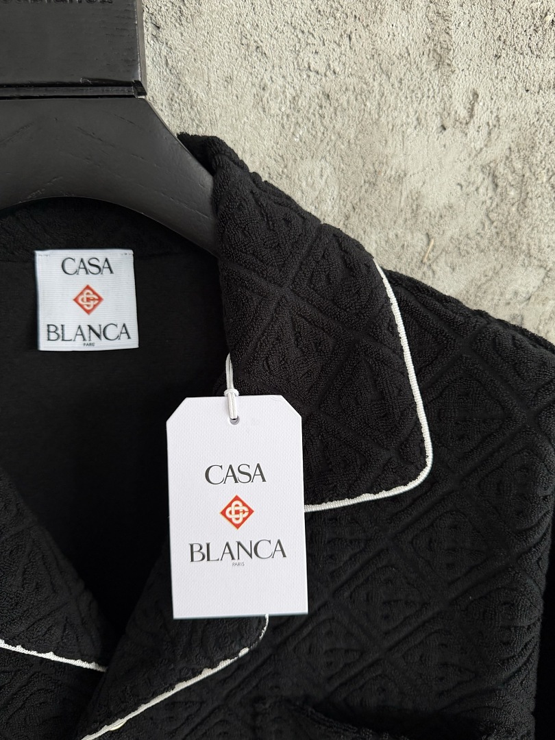 Casablanca New Fleece Logo White Black Floral - Image 9