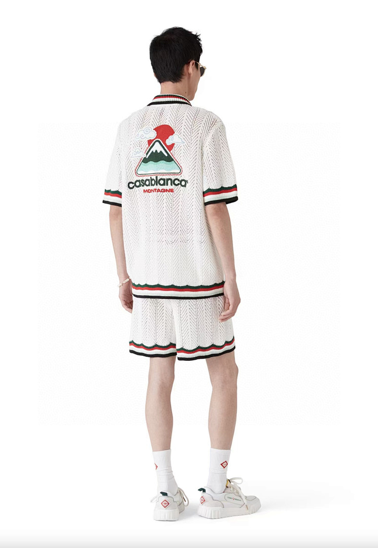 Casablanca Cloud Embroidered Short - Image 3