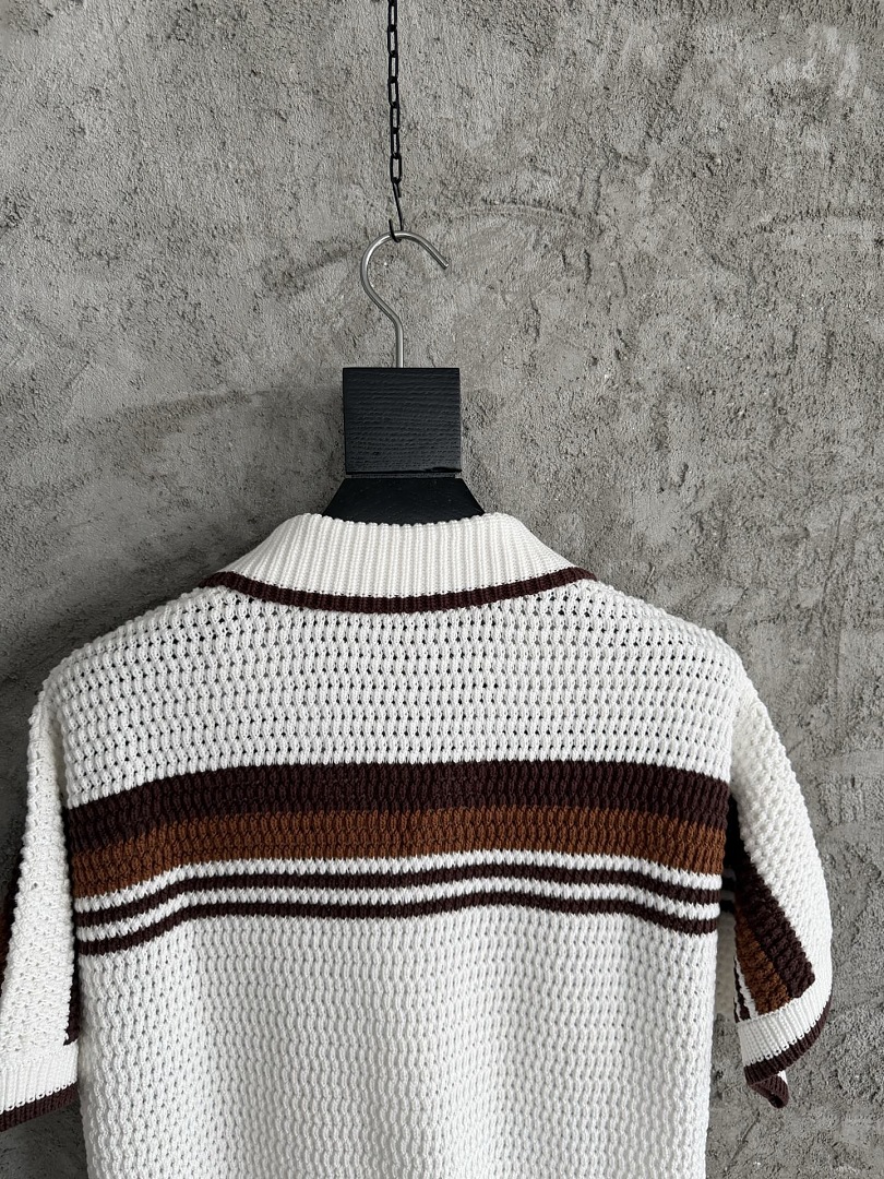 Casablanca New Brown Striped D - Image 13