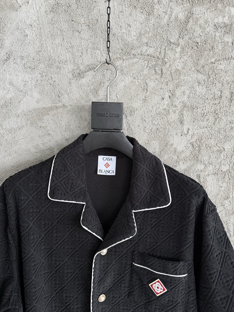 Casablanca New Fleece Logo White Black Floral - Image 6