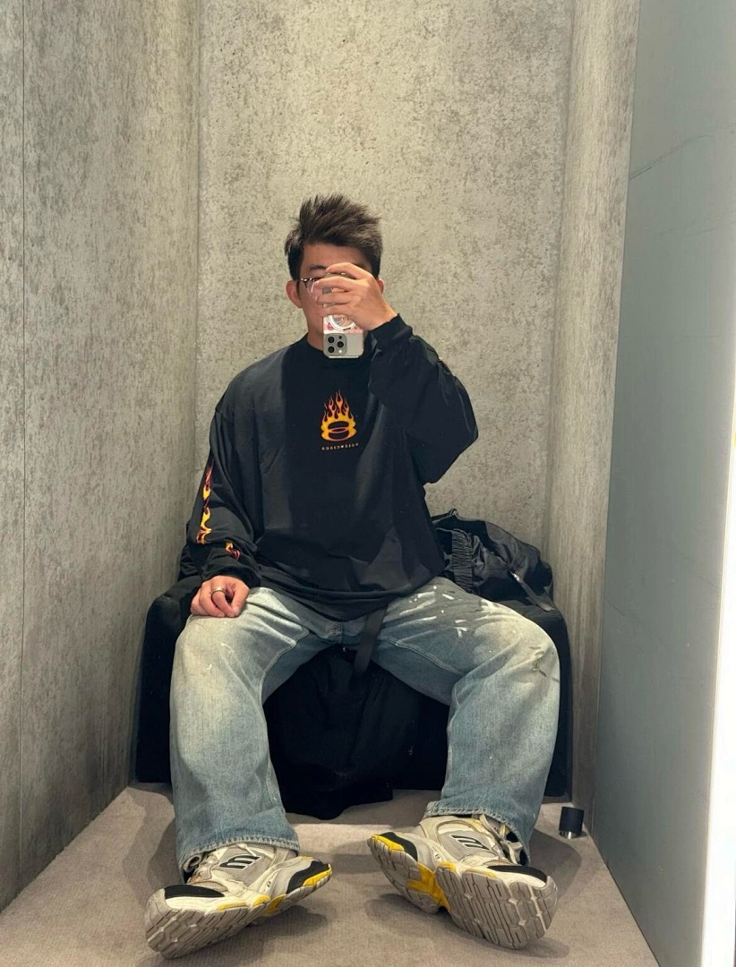 Balenciaga 380D Fire Flame Long Sleeve - Image 14