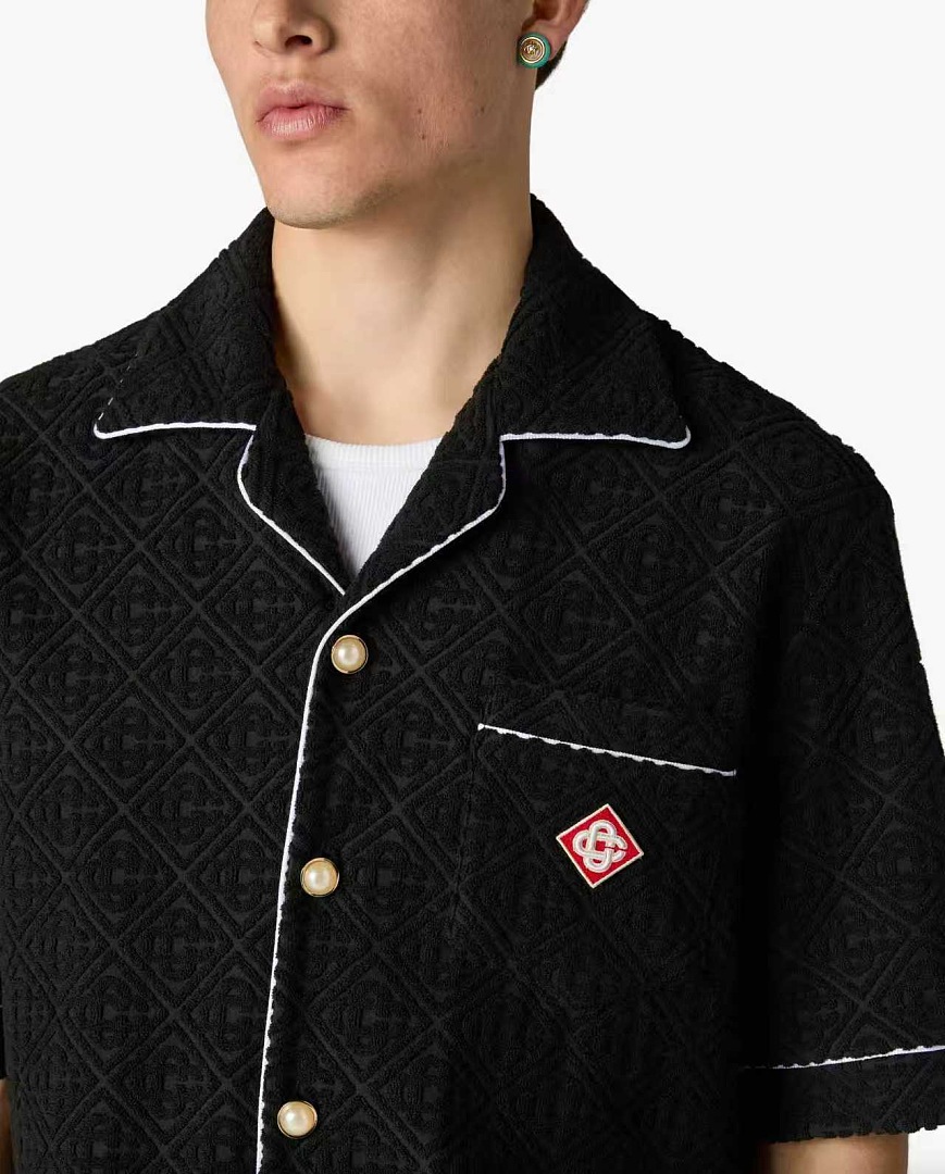 Casablanca New Fleece Logo White Black Floral - Image 4