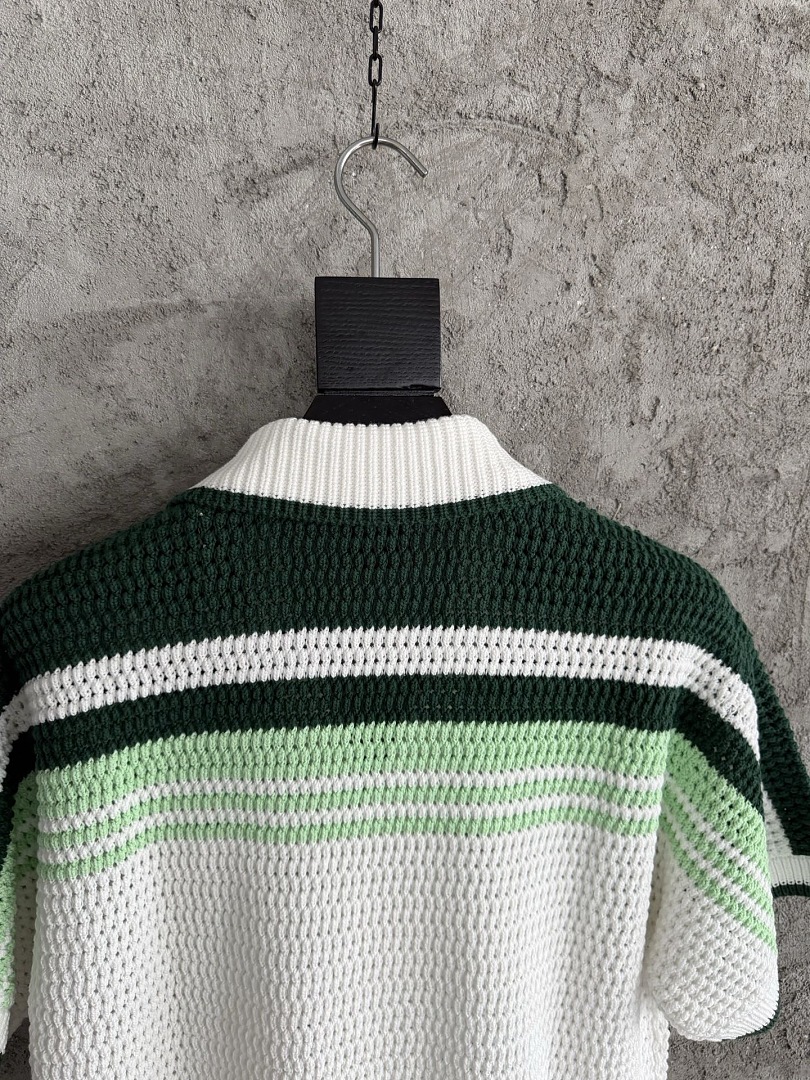Casablanca New Green Striped D - Image 13