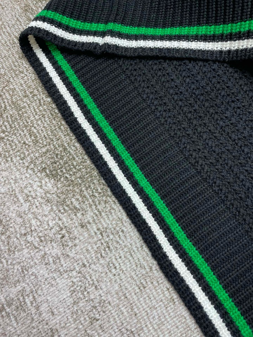 Casablanca Yuan White Striped Long Sleeve Fleece - Image 9