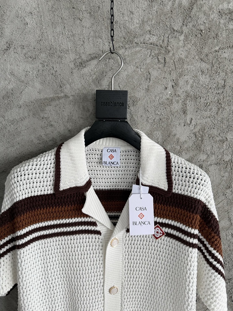 Casablanca New Brown Striped D - Image 6