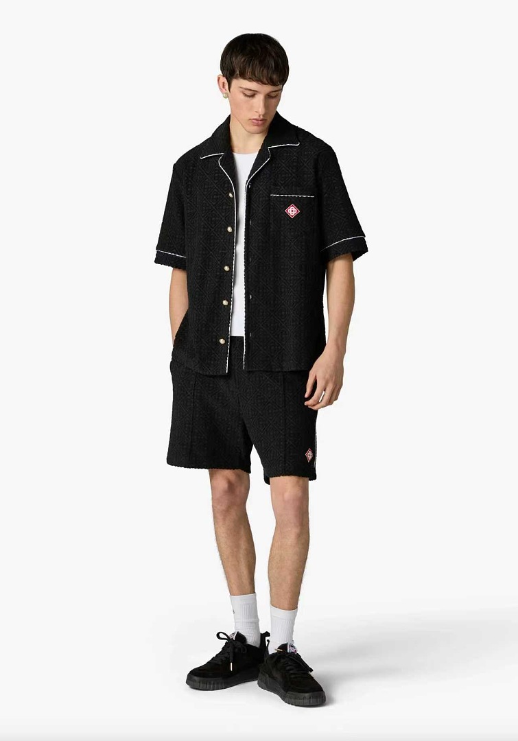 Casablanca New Fleece Logo White Black Floral - Image 3