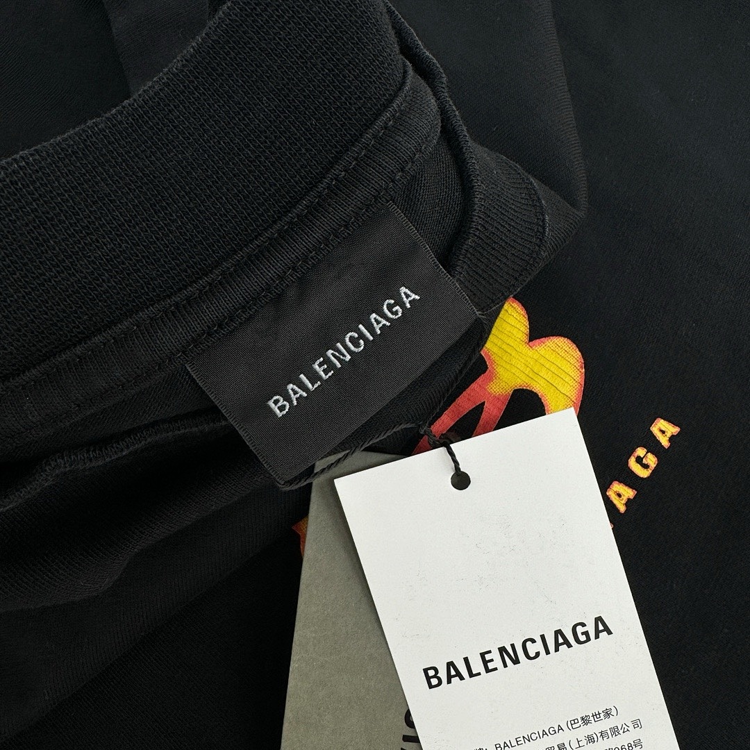 Balenciaga 380D Fire Flame Long Sleeve - Image 7
