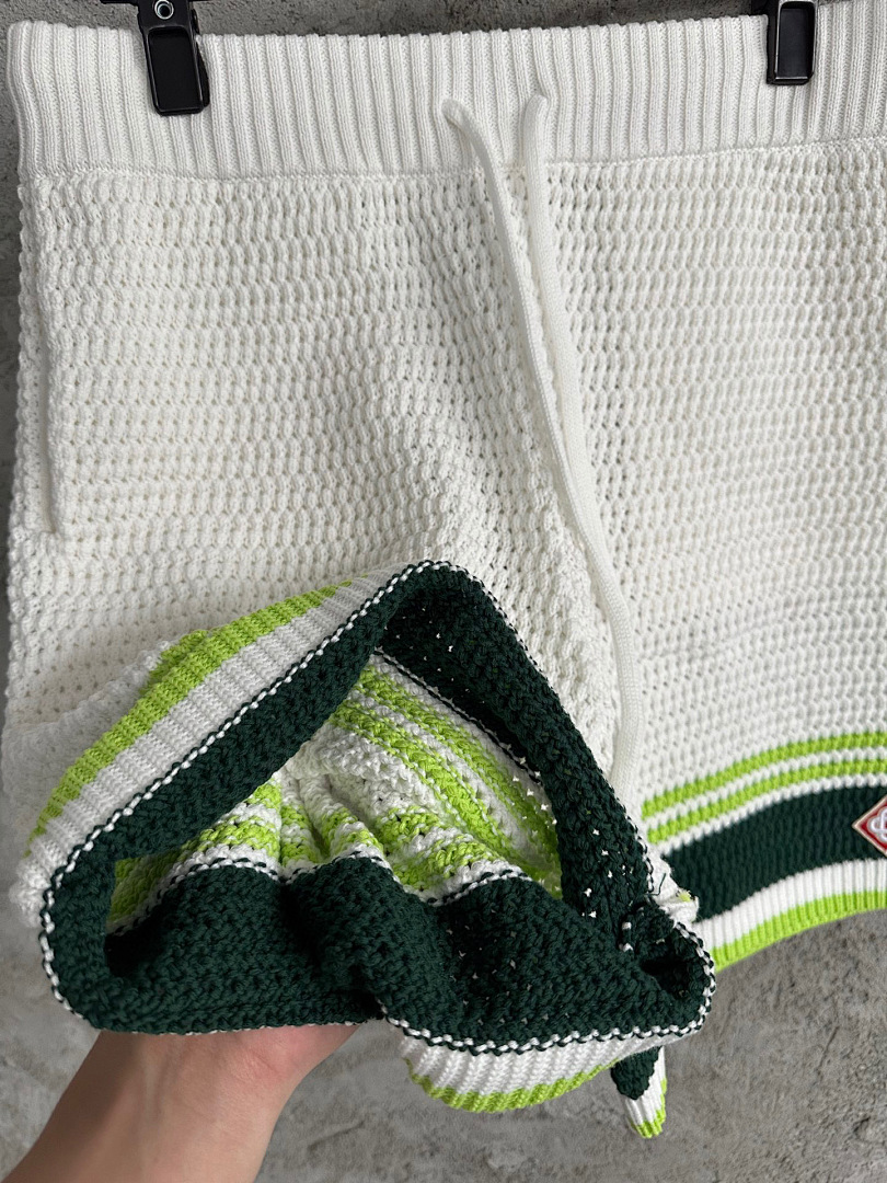 Casablanca 5 Striped Fleece Short - Image 10