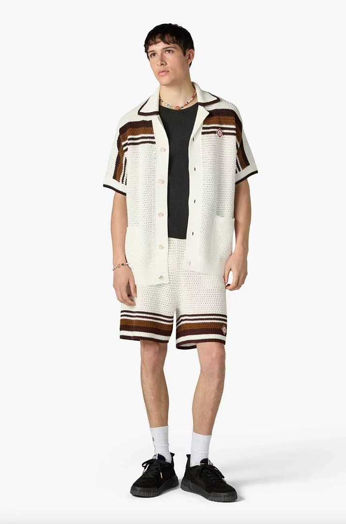Casablanca New Brown Striped D - Image 3