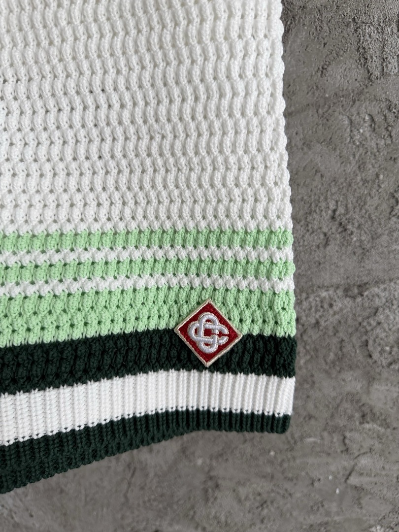 Casablanca New Green Striped D - Image 8