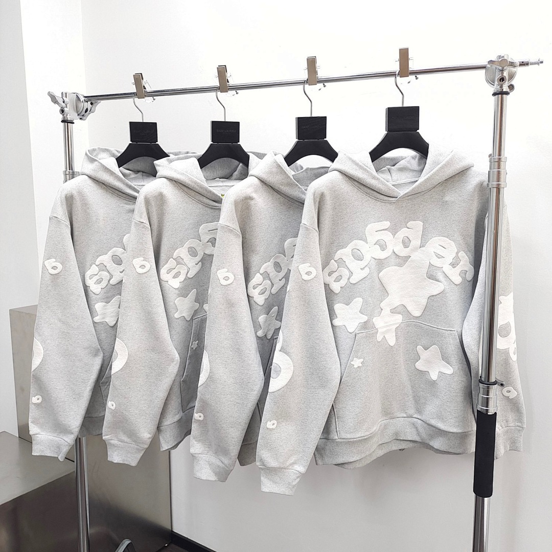 Sp5der Yuan Light Grey Big Star