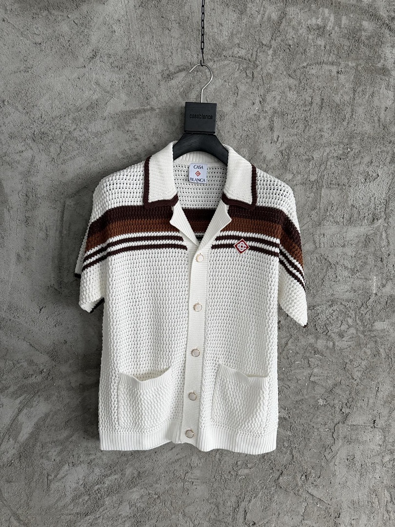 Casablanca New Brown Striped D
