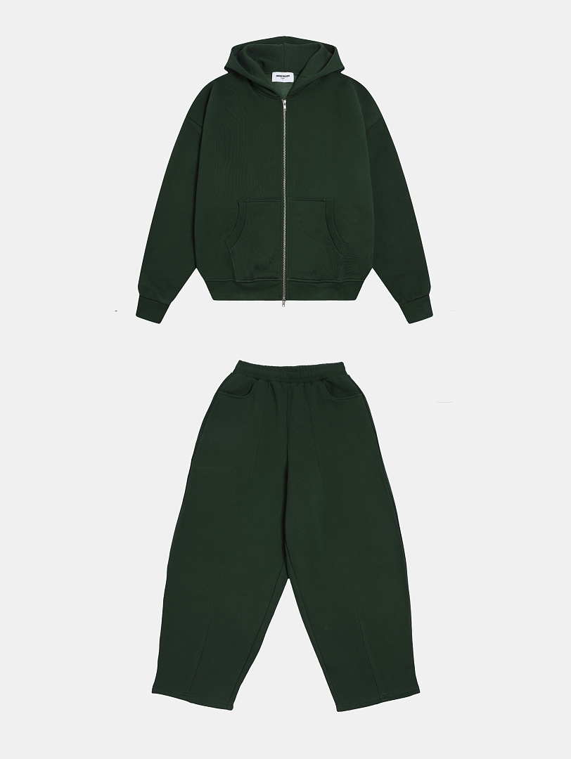 On Running 520Gsm Union Kingdom Boxy Cropped Fit Zip-Up - Image 11