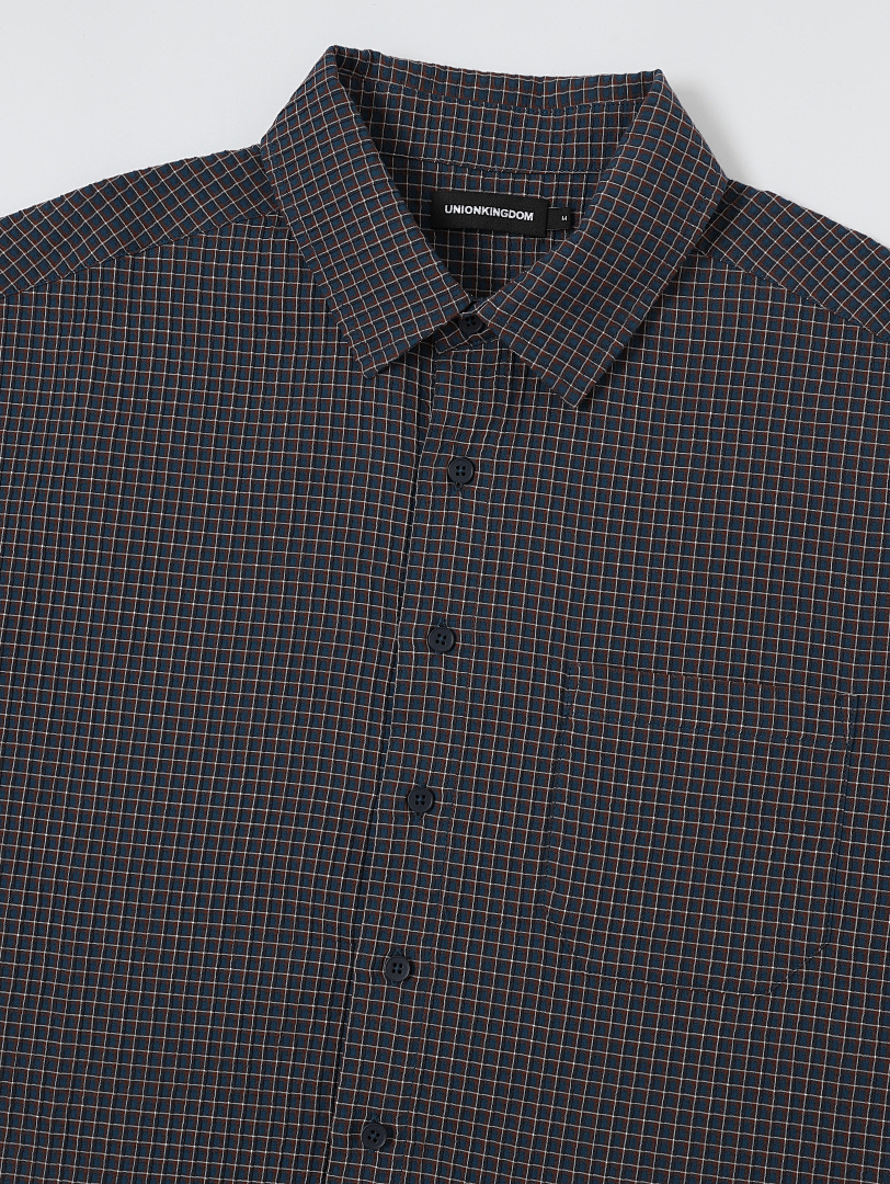 On Running 140Gsm Union Kingdom 100% Cotton Boxy Cropped Fit Plaid Short-Sleeved Shirt - Image 22