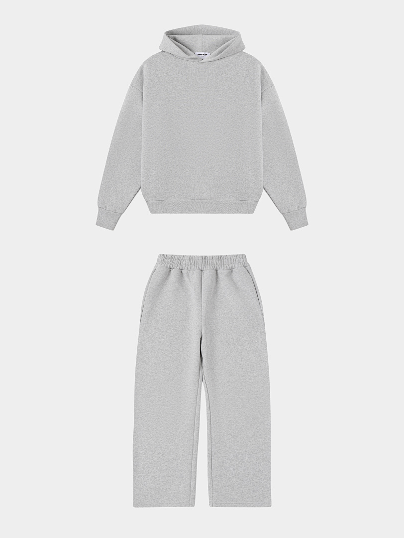 On Running 630Gsm Union Kingdom Boxy Cropped Fit Blank Tracksuits - Image 5