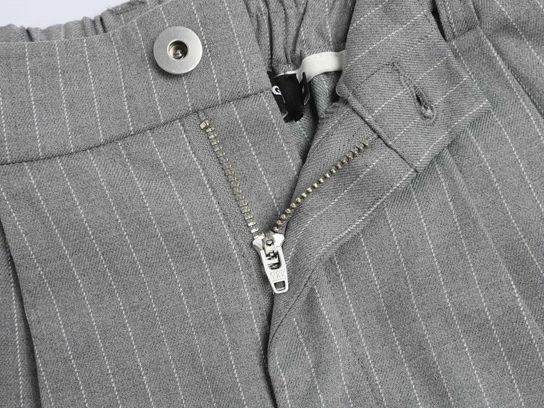 On Running [Restocking]300Gsm Union Kingdom Baggy Fit Striped Pleated Pant - Image 15