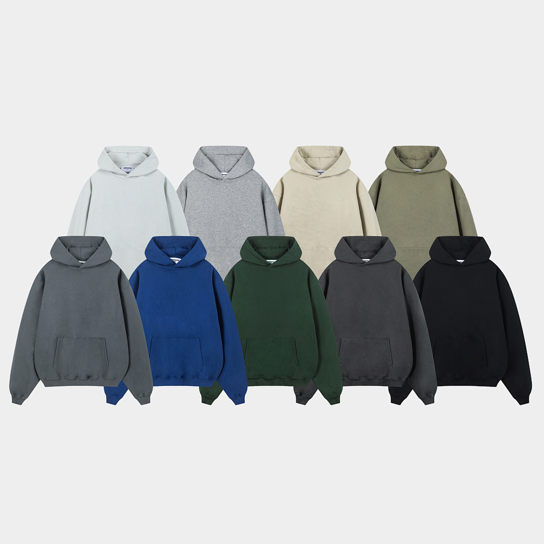 On Running 400Gsm Union Kingdom 100% Cotton French Terry Loose Fit Hoodie - Image 36