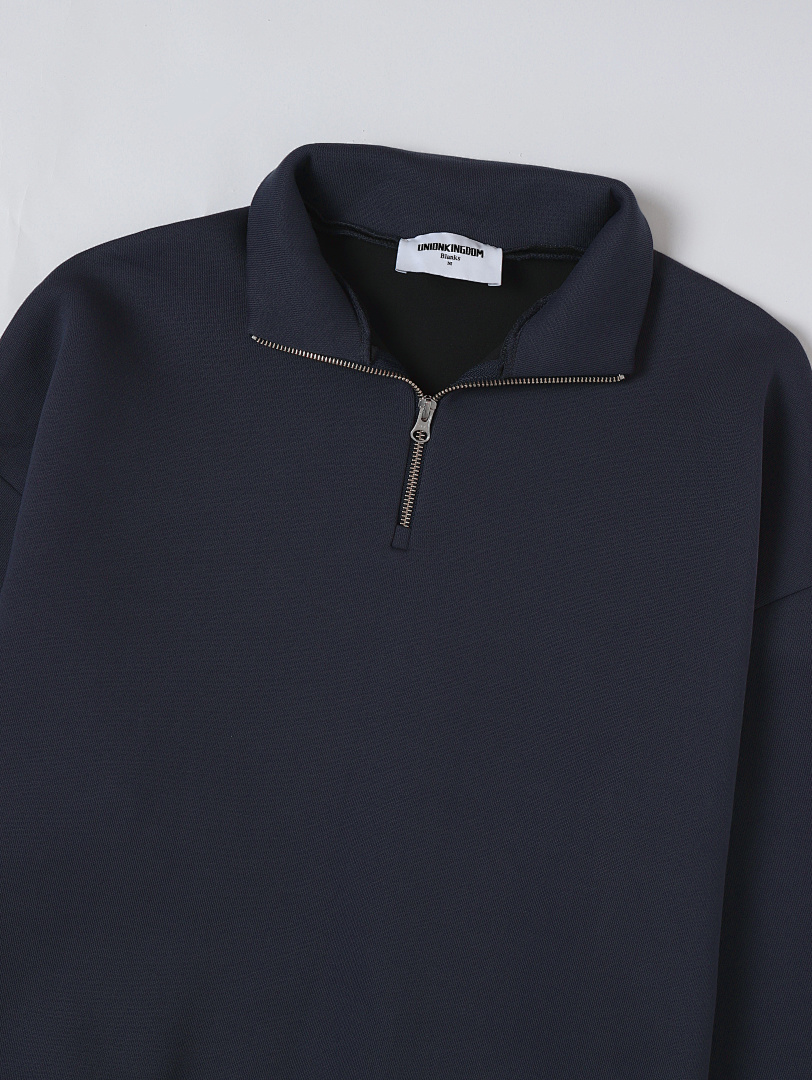On Running 630Gsm Union Kingdom Boxy Crop Fit Blank Quarter-Zip Sweatshirt - Image 17